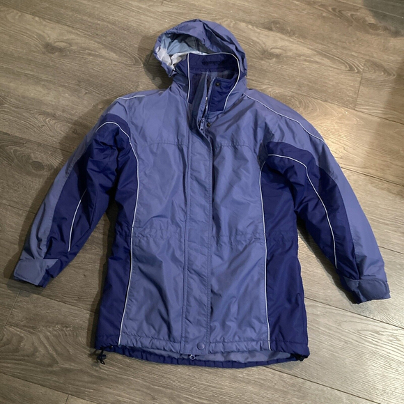Winter Small Warm Columbia sportswear company jacket womans Coat Roll Up Hood - Picture 1 of 16